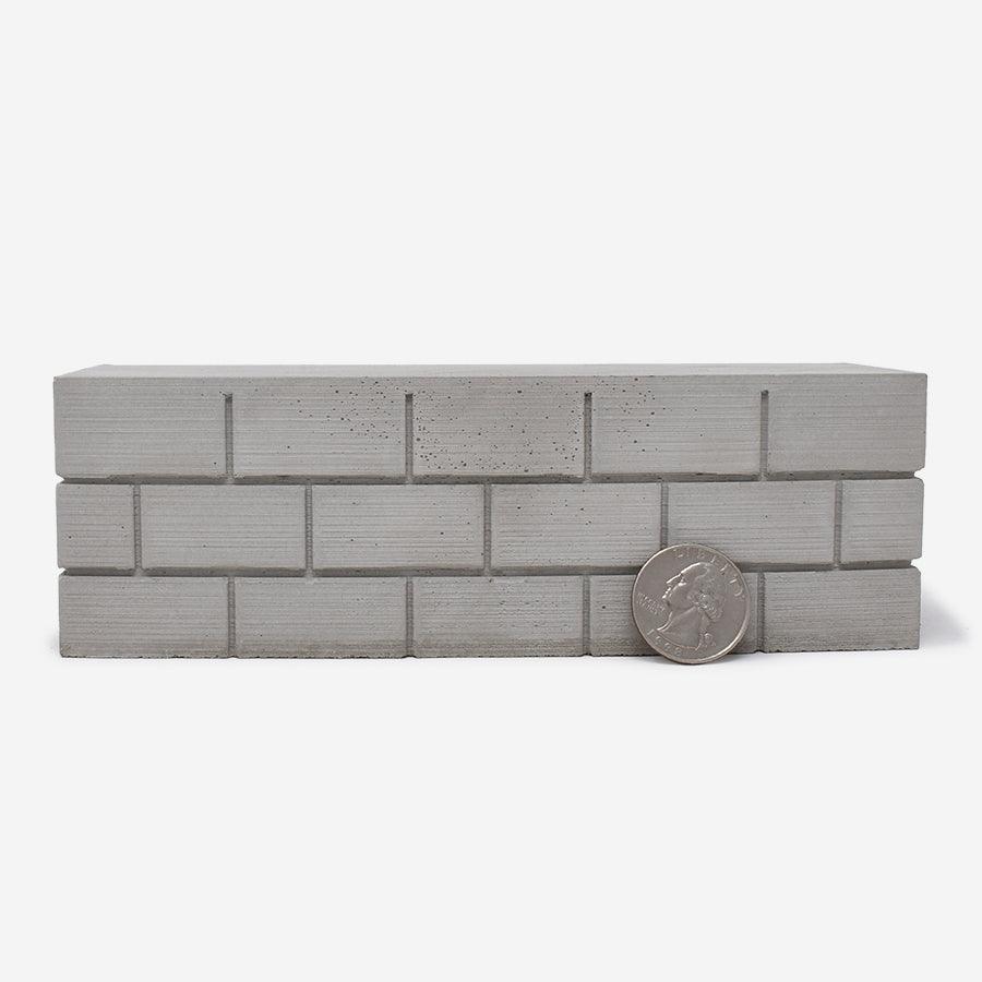 60 Packs 1/12 Scale Concrete Miniature Bricks Dollhouse Accessories, Size: Small, Gray