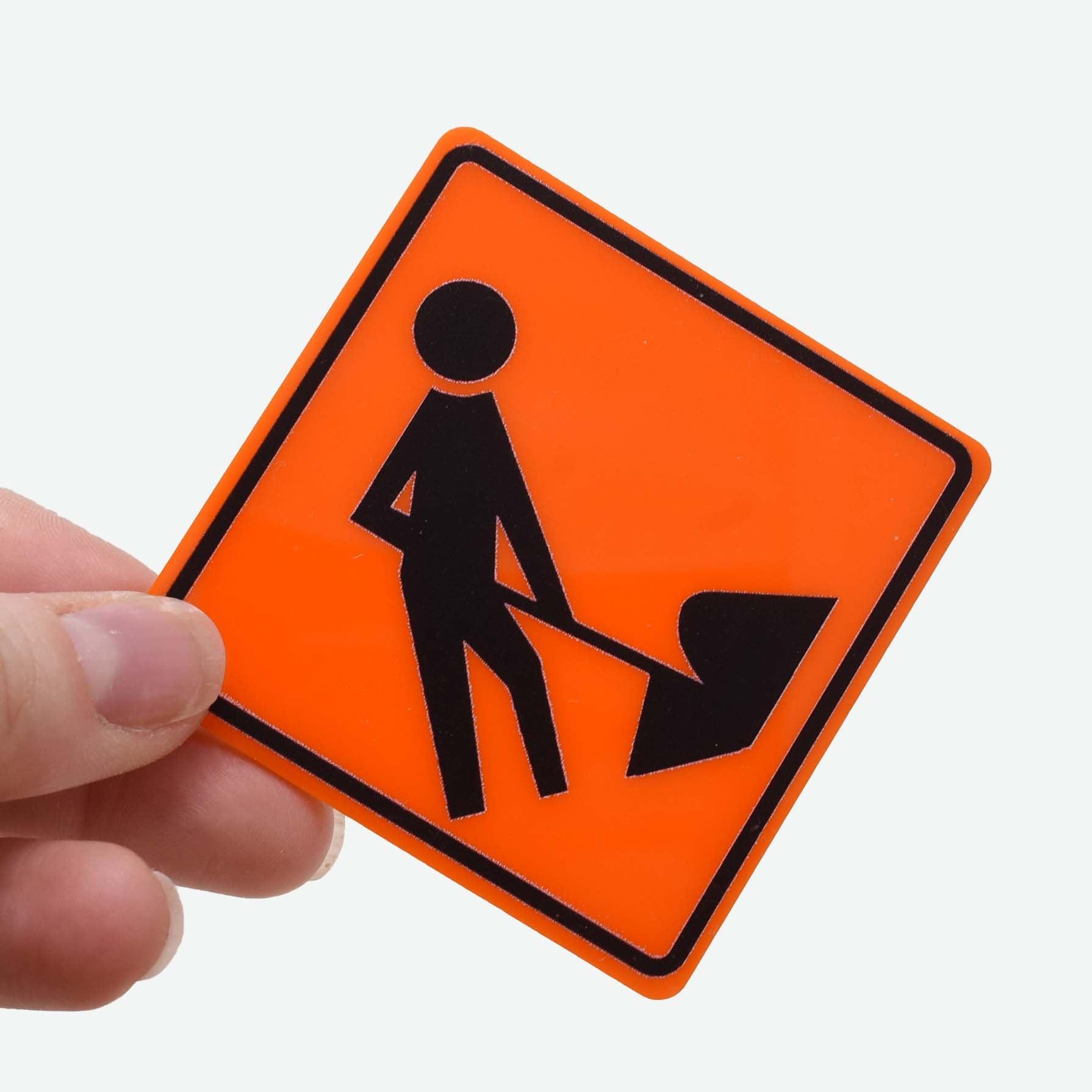 1:12 Scale Mini Dead End Roadwork Sign – Mini Materials