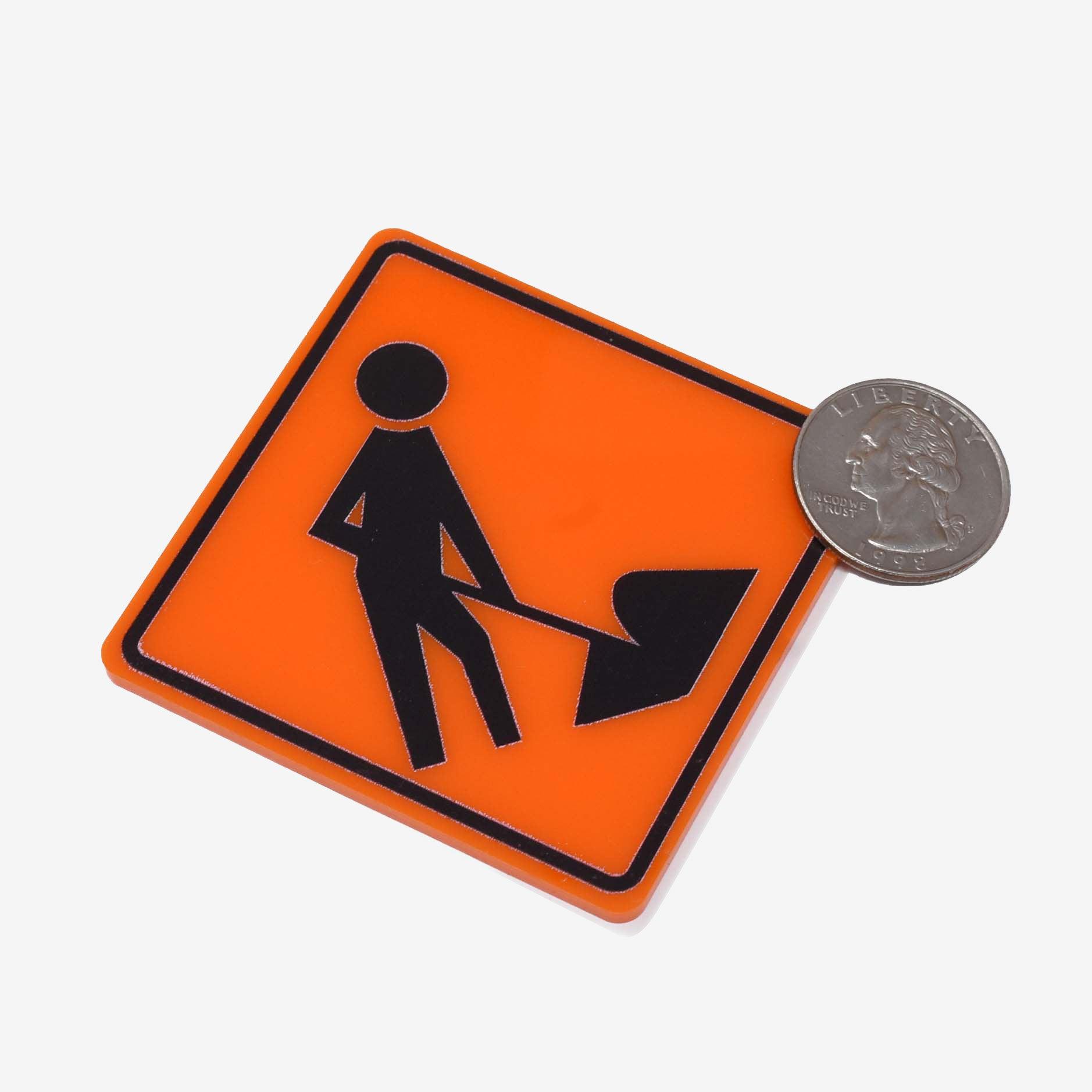construction road sign