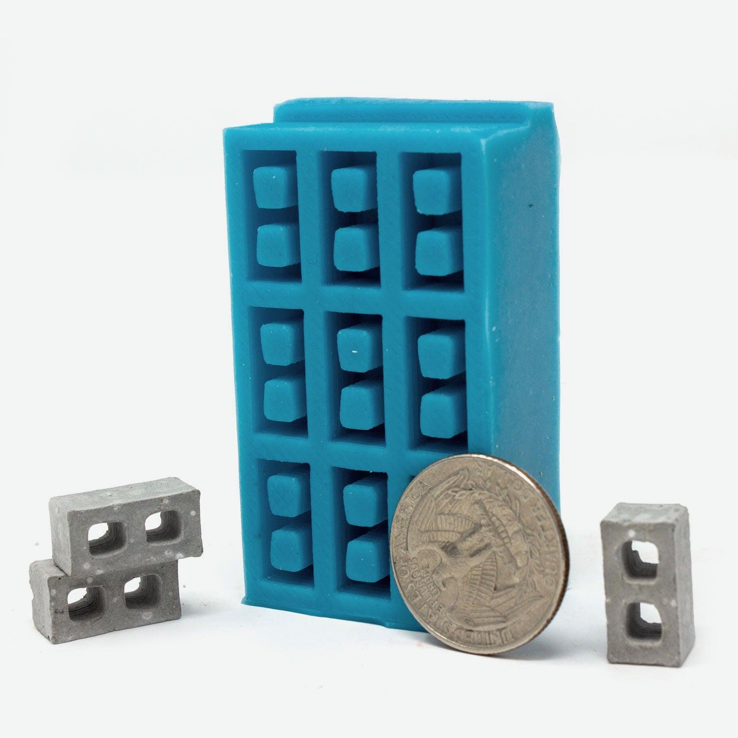 1:32 Scale Mini Cinder Block Mold – Mini Materials