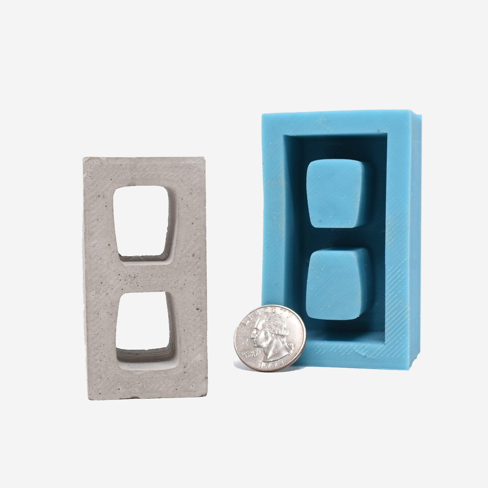 1:32 Scale Mini Cinder Block Mold – Mini Materials