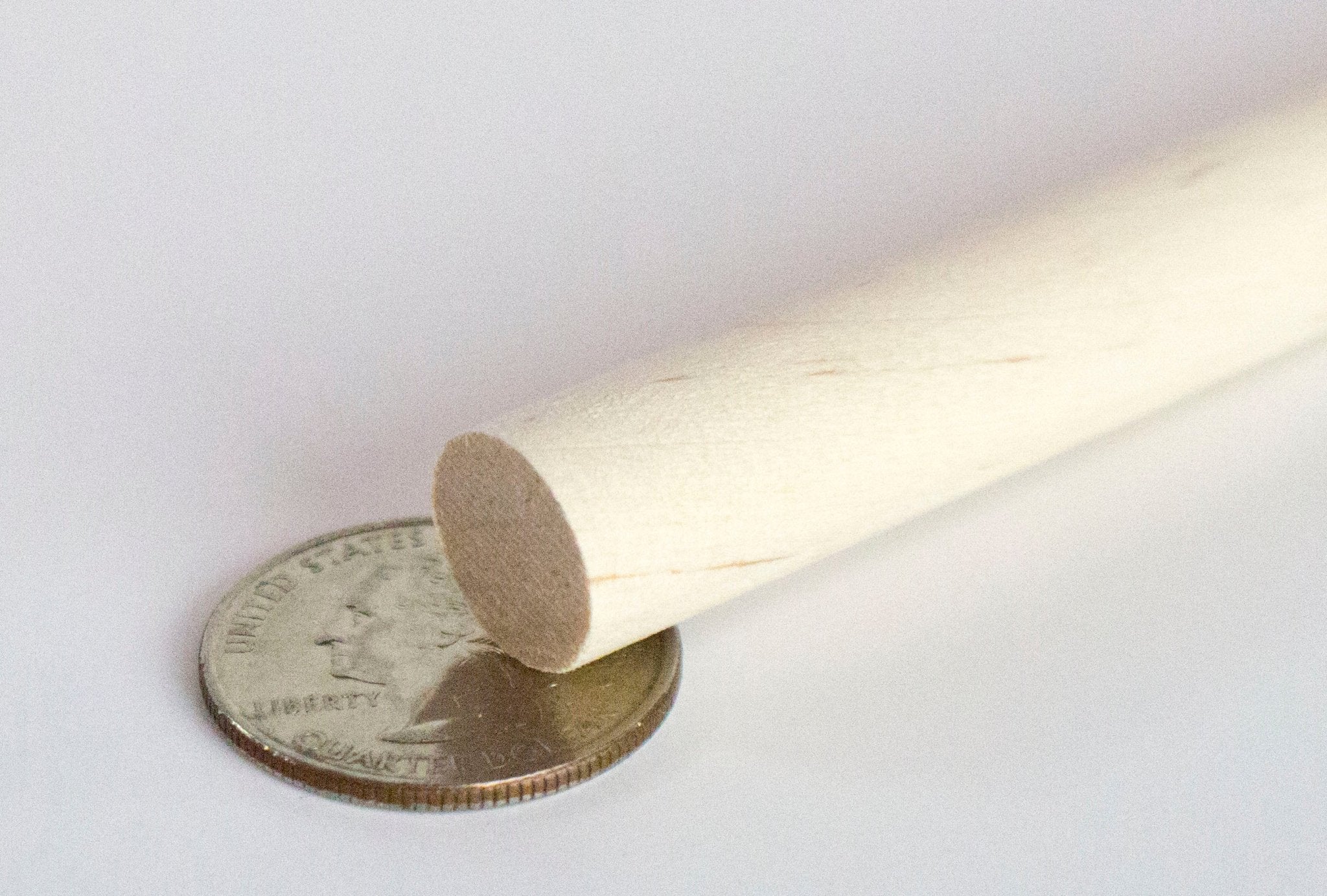 Wooden Round Dowel Rod- 1/2 x 12 (Dozen) – Mini Materials