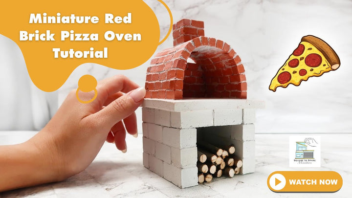 Mini Pizza Oven Build with Square to Spare Miniatures - Mini Materials