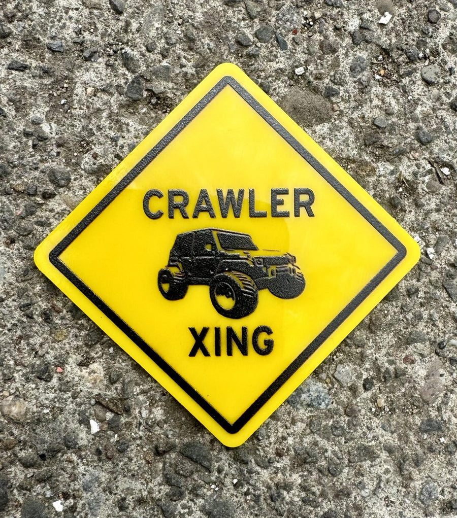 1:12 Scale Crawler Crossing Sign - Mini Materials