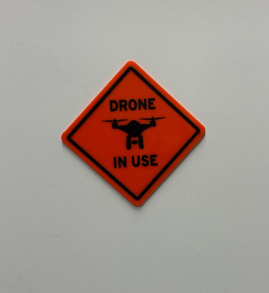 1:12 Scale Mini Drone In Use Sign - Mini Materials