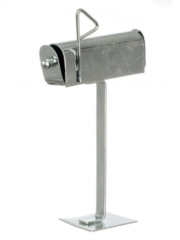 1:12 Scale Mini Mailbox Silver - Mini Materials