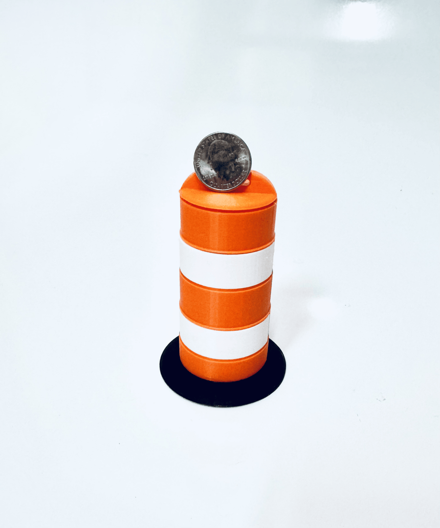 1:12 Scale Traffic Drum - Mini Materials