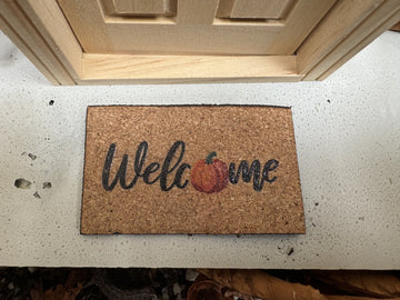 1:12 Scale Welcome Mat - Autumn Welcome - Mini Materials