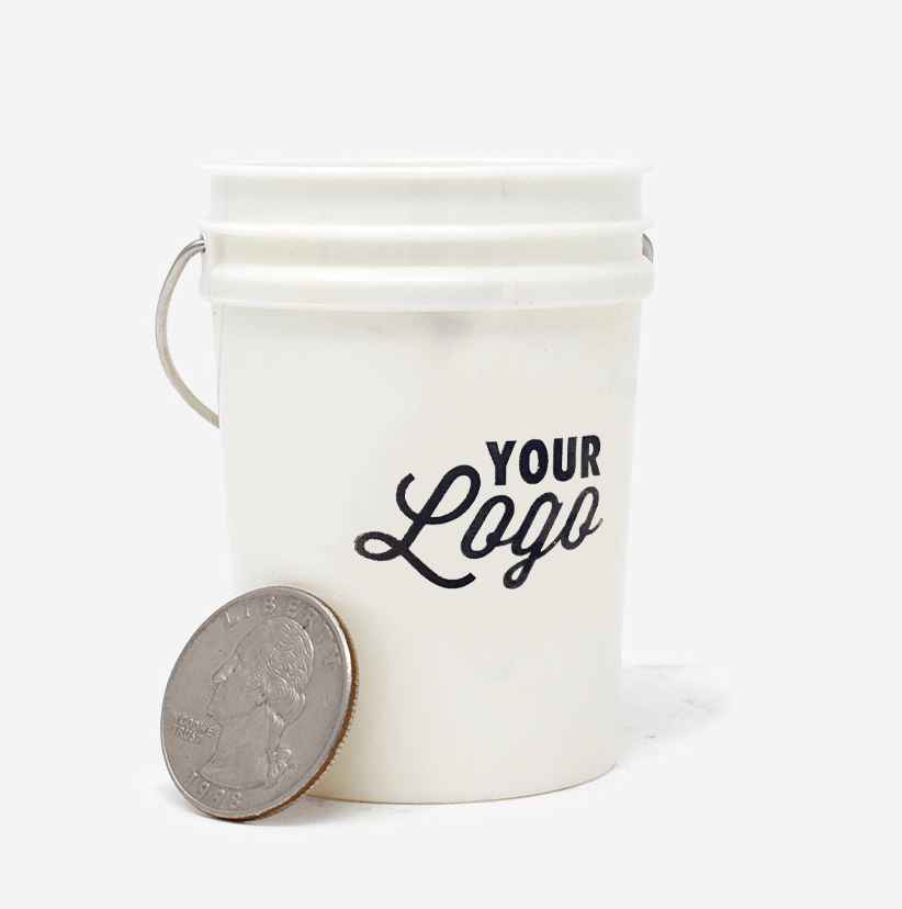 Custom Printed 1:6 Scale Mini 5 Gallon Bucket - Mini Materials