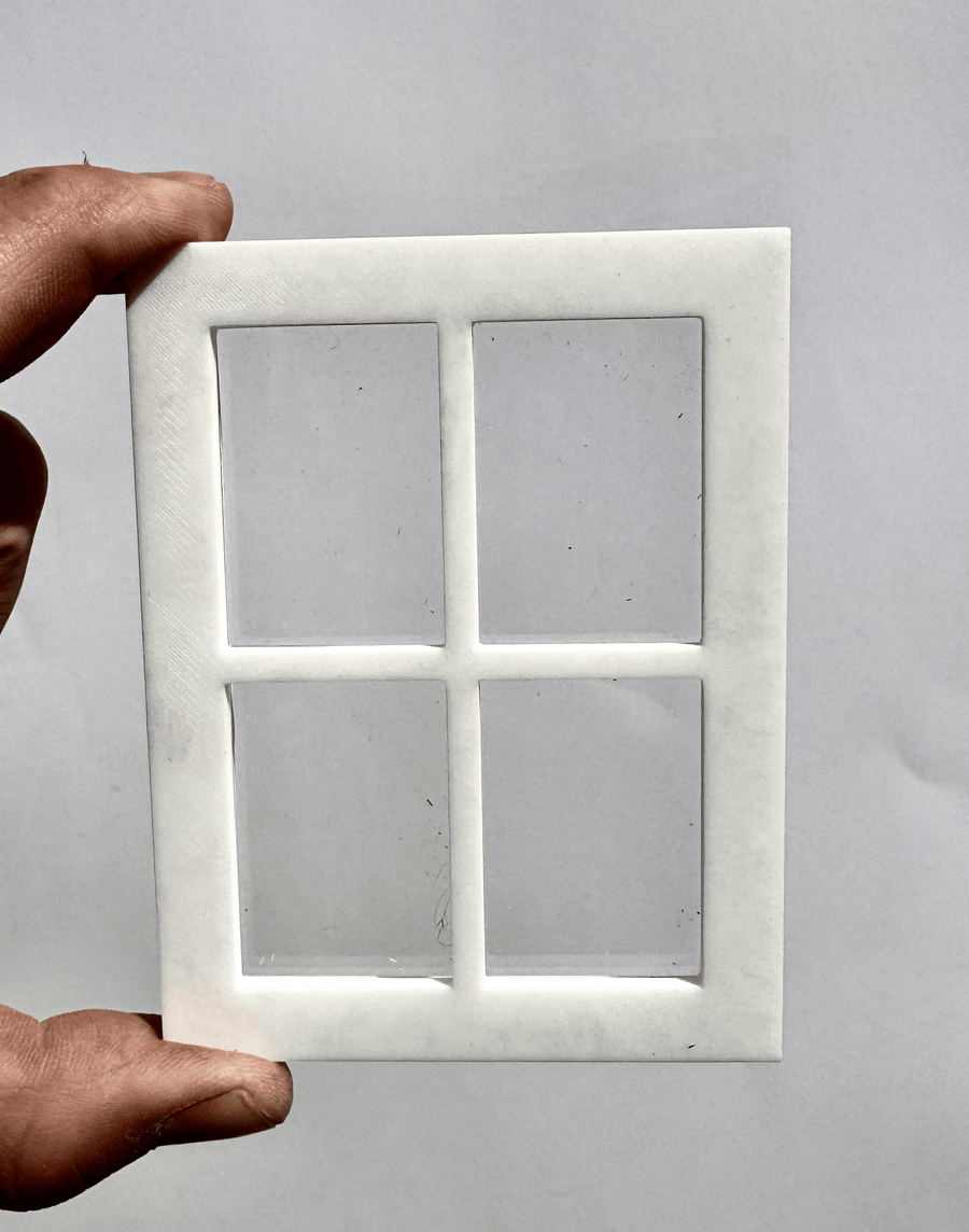 Four Pane Window White (Max Dimensions 6