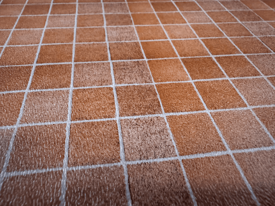 Terracotta Tile Flooring Sheet - Mini Materials