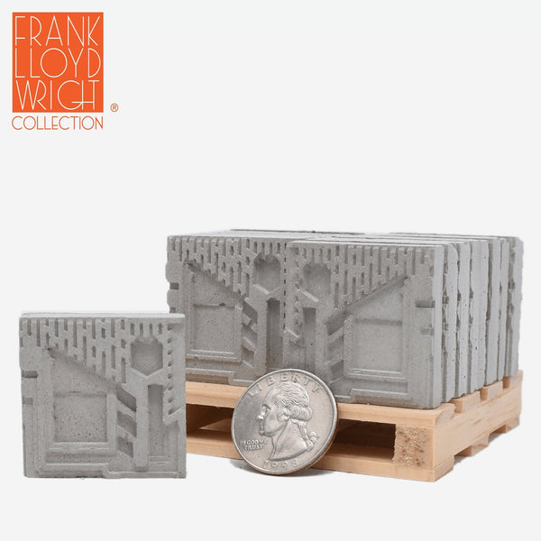1:12 Scale Freeman Concrete Textile Blocks (16pk) - Frank Lloyd 