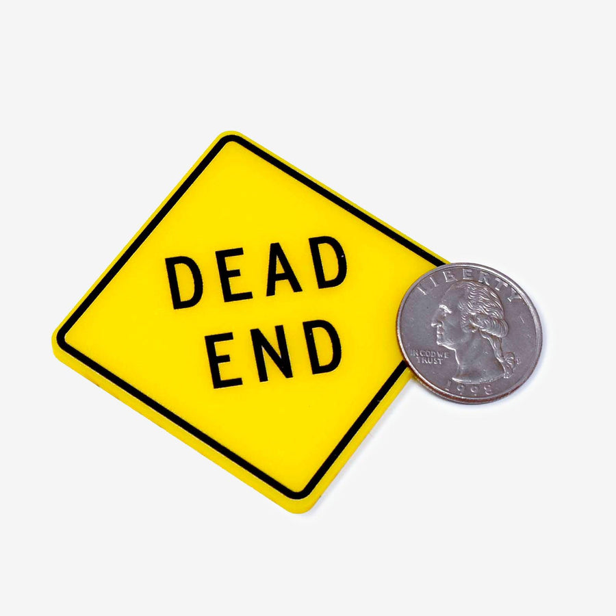 1:12 Scale Mini Dead End Roadwork Sign – Mini Materials