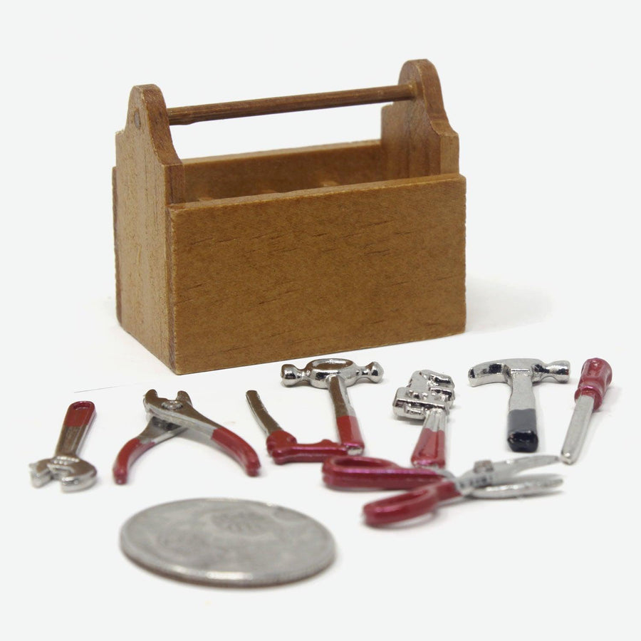 Assortment of 112 small screw hooks in box - Wood, Tools & Deco