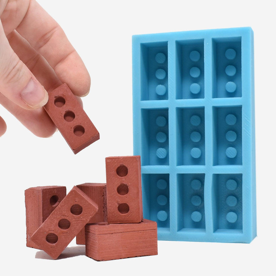1:6 Scale Mini Red Brick Mold – Mini Materials